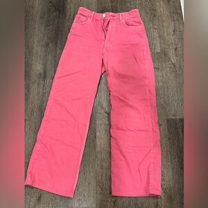 Zara pink boyfriend jeans